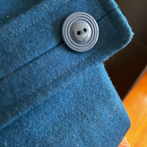 *Stunning* Peacock Blue Toggle Women's Jacket from Anthropologie - Picture 4 of 5
